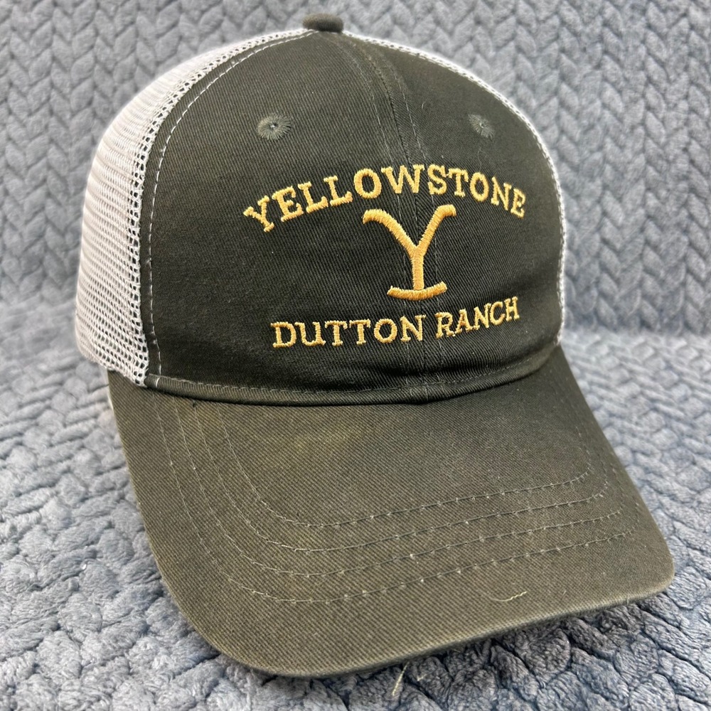 Yellowstone Dutton Ranch Unisex Green Three In Trucker Hat Snapback OSFM